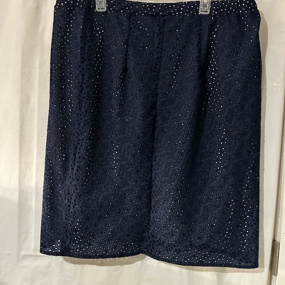 Vintage Sevier Skirts Blue Embroidered Skirt –Estimated Size 20W (1X–2X) - Picture 5 of 16